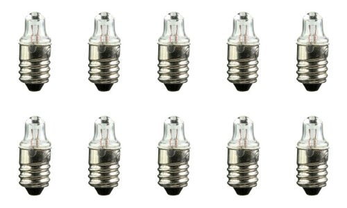 CEC Industries #243 Bulbs, E10 Base, TL-3 Shape, 2.33V, 0.6291W, Box of 10