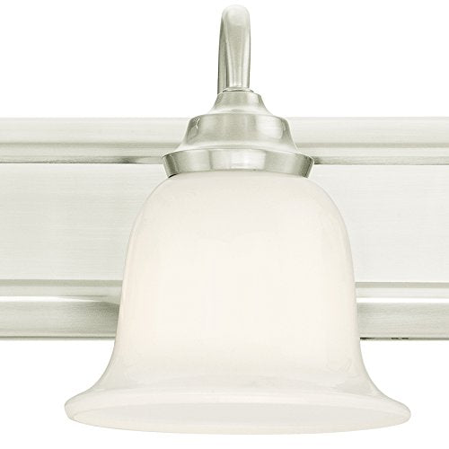 Westinghouse 6301900 Harwell Brushed Nickel Four-Light Indoor Wall Fixture