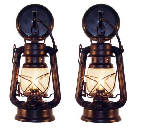 Muskoka Lifestyle Products Rustic Wall Light Fixture Set - Farmhouse Sconces For Bedroom & Kitchen