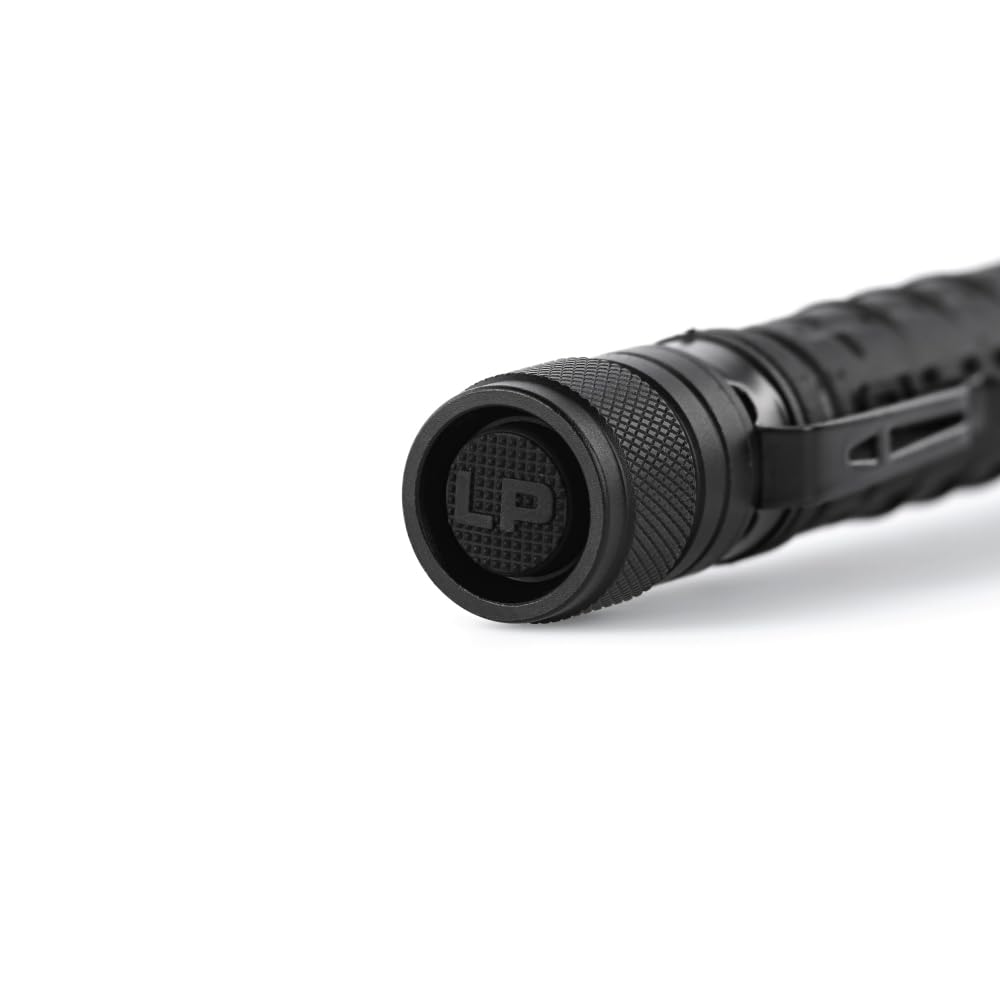 LUXPRO LP290V3 LED Flashlight - 300 Lumens, 3 Light Modes, Waterproof, Aluminum, 4 Pack, Black