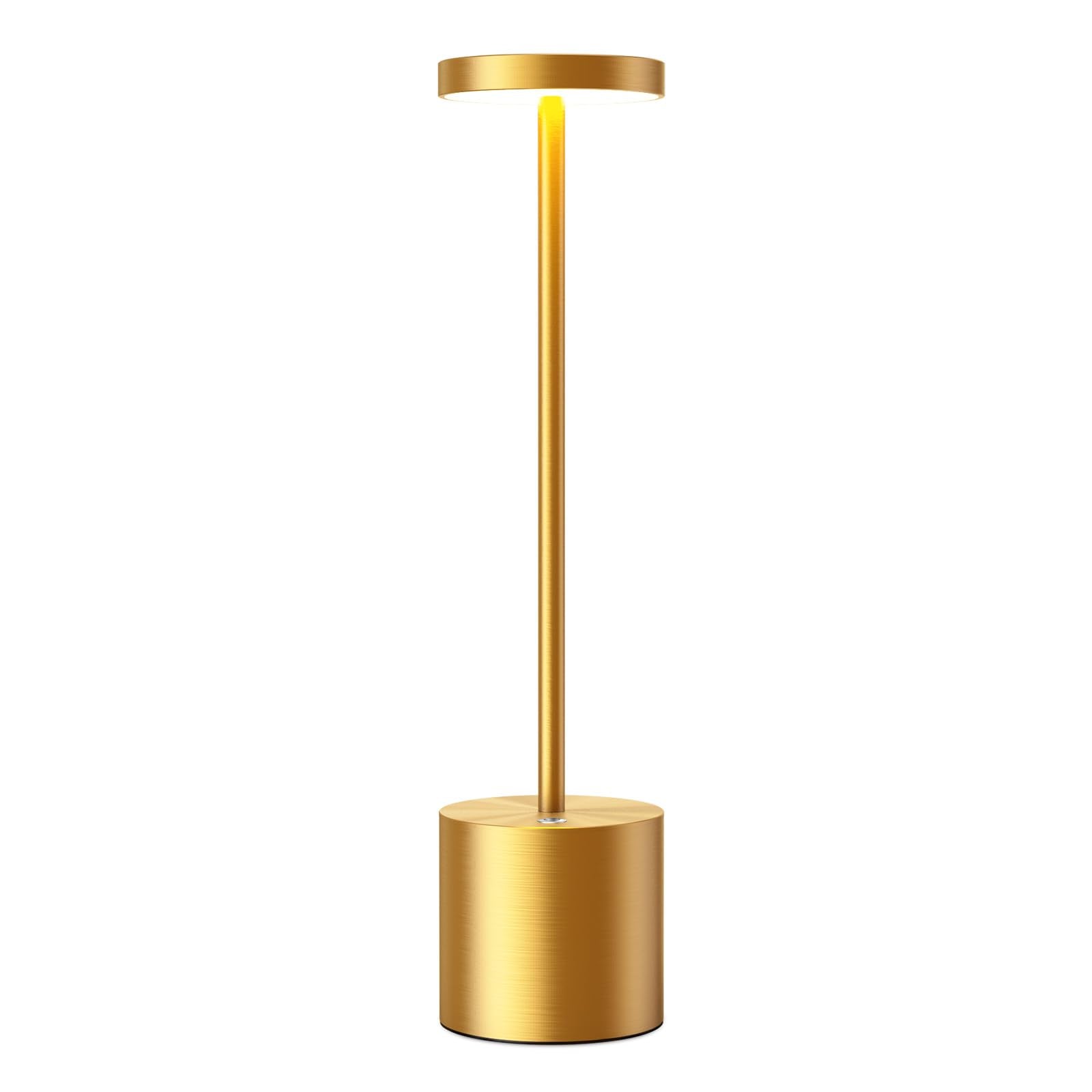 Sakringt Gold Cordless Table Lamp - Rechargeable 6000Mah Led Light For Outdoor & Restaurant