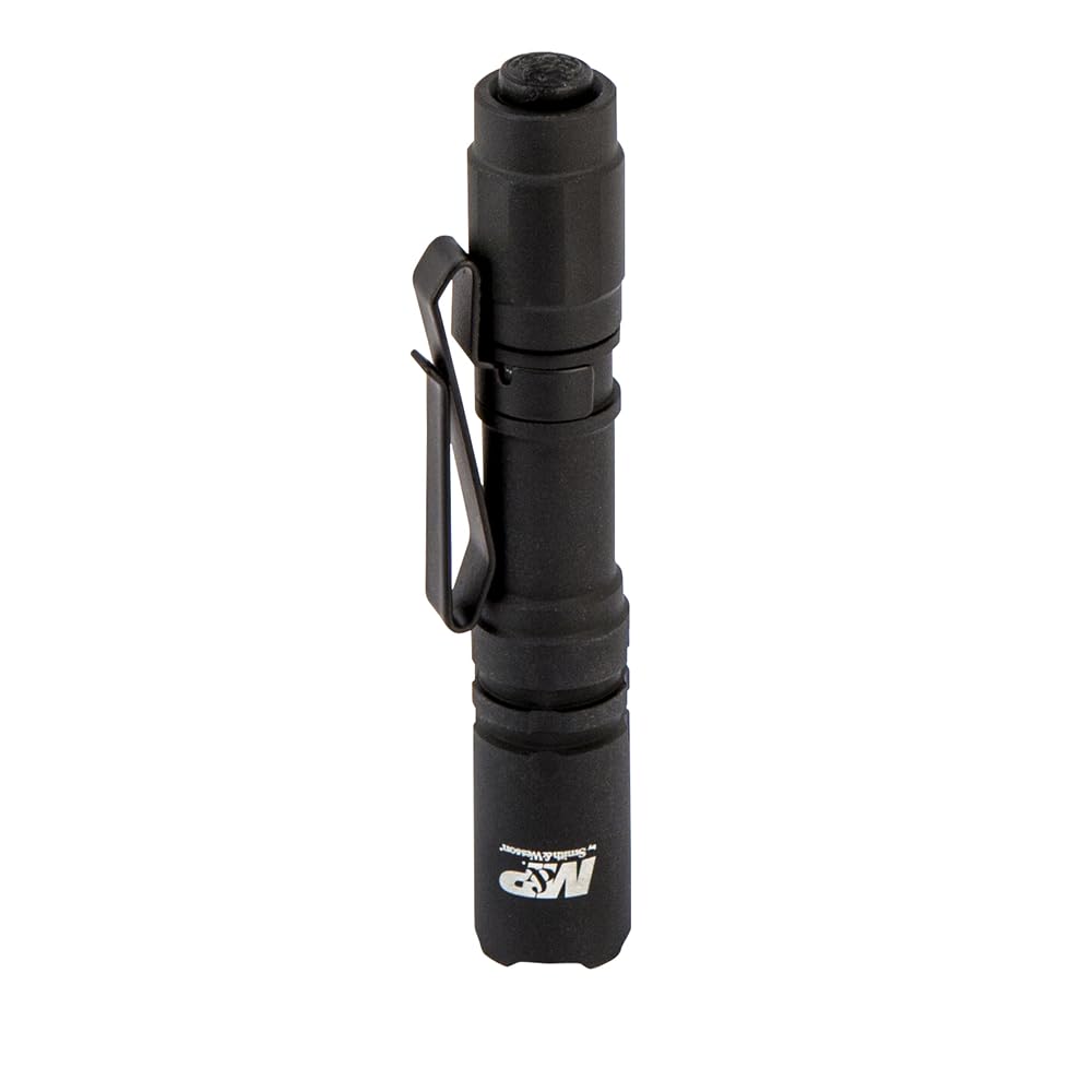 Smith & Wesson M&P Delta Force CS Flashlight, 125 Lumen, Waterproof, Aluminum, Black, Model 1078454, 4 Modes