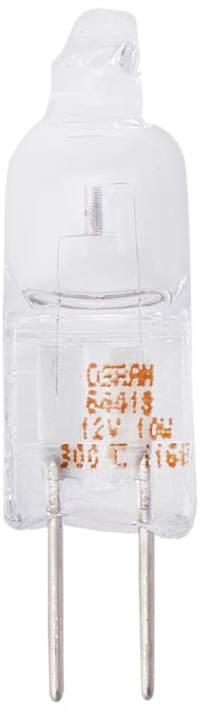 OSRAM 64418 Halogen Light Bulb, 12V 10W G4 Bi Pin Base, Copper, 1 Count
