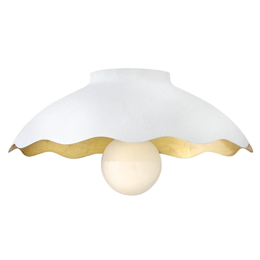 Lark Darla Medium Flush Mount, Textured Plaster