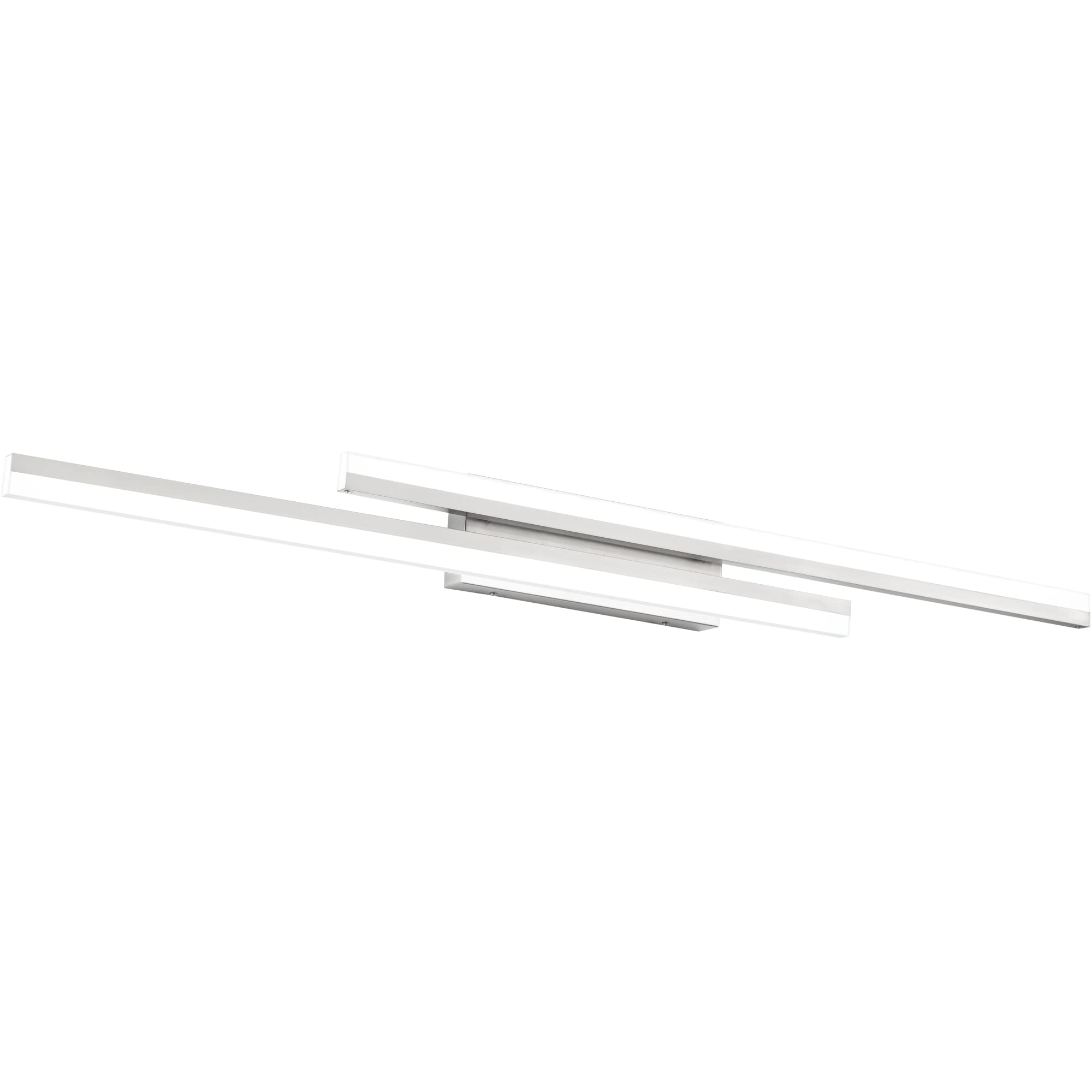 Presde 48In Dimmable Led Bathroom Vanity Light Fixture, Brushed Nickel, Cold White 6000K, Modern Design Over Mirror Lighting