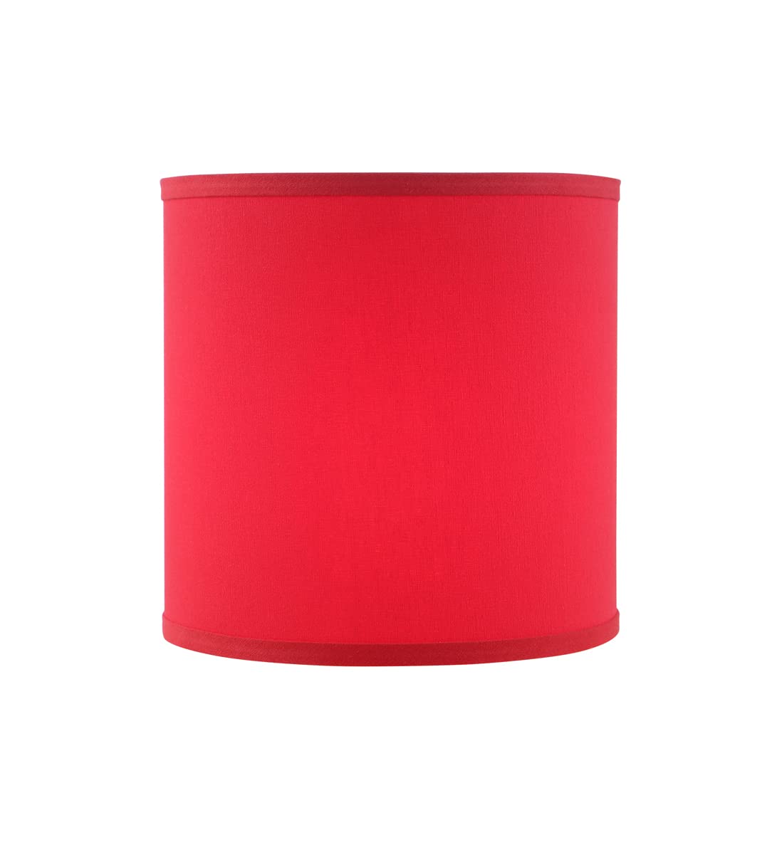 Aspen Creative 31313A, Contemporary Design Hardback Drum Rich Red Spider Lamp Shade, 10&quot; Top X 10&quot; Bottom X 10&quot; Height