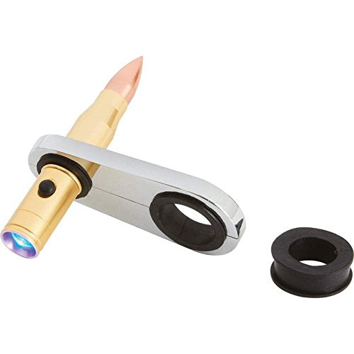 Diamond Plate Bkled Diamond Plate Frame Mount Bullet-Shaped Led Light