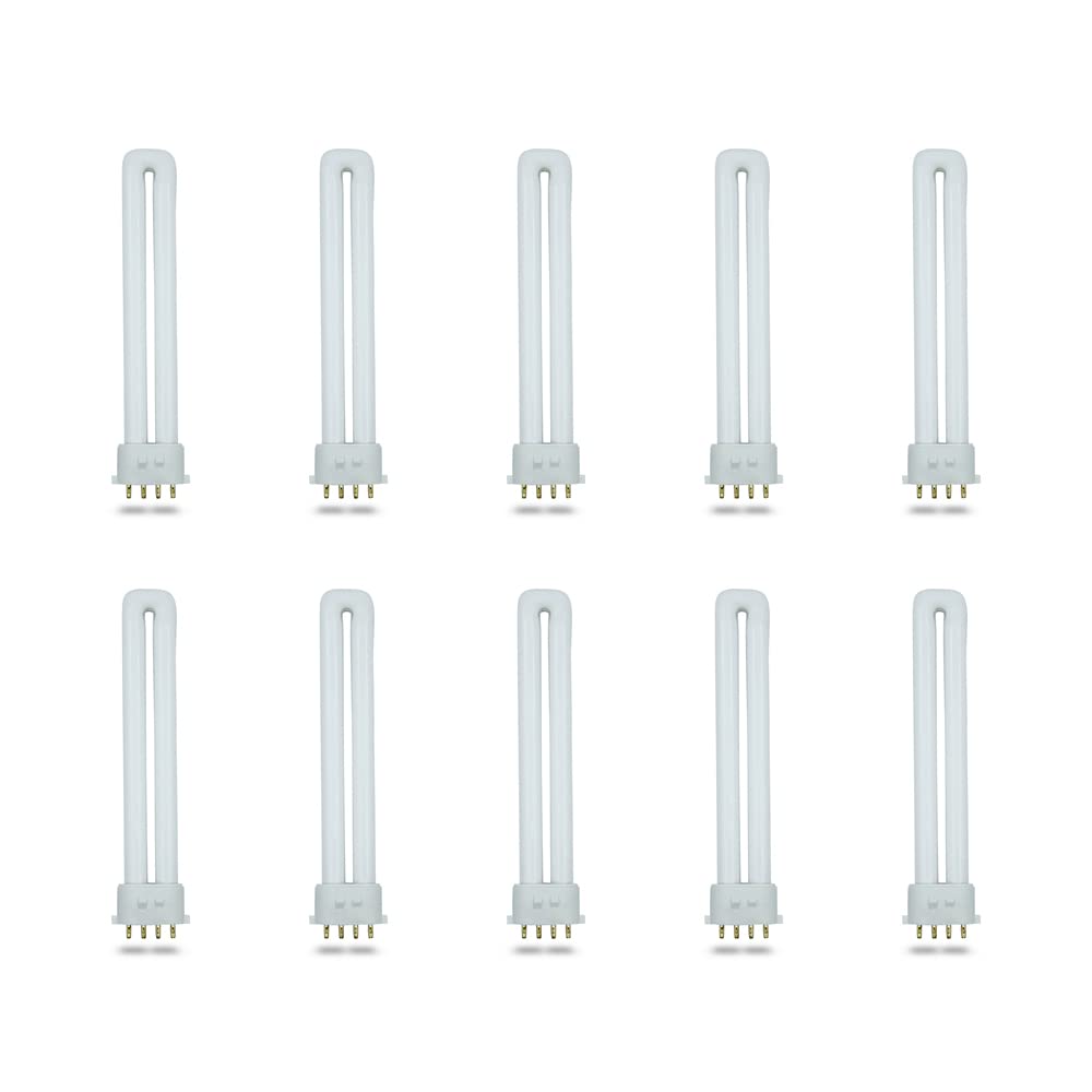 lumenivo 13 Watt CFL Replacement for Sunlite PL13/E/SP35K 2GX7 4-PIN Base Tube Compact Fluorescent Bulb - 3500K Neutral White - 