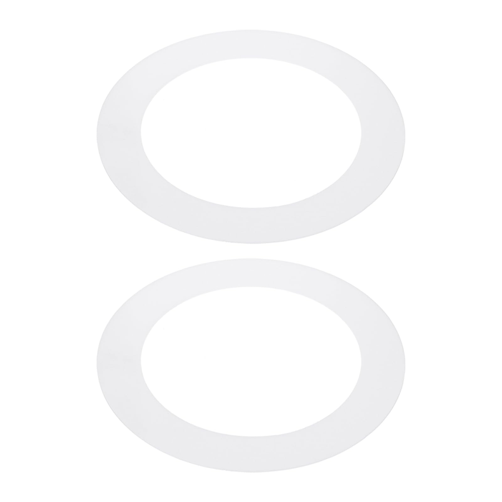 PATIKIL 5.9 ID 8.1 OD Plastic Trim Ring, 2 Pcs Ceiling Light Goof Rings Matte Circular Light Cover Lighting Fixture for Ceiling 