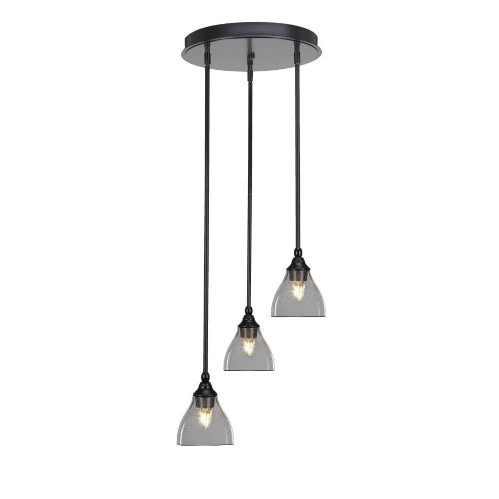 Empire 3 Light Cluster Pendalier in Matte Black (2143-MB-4760)