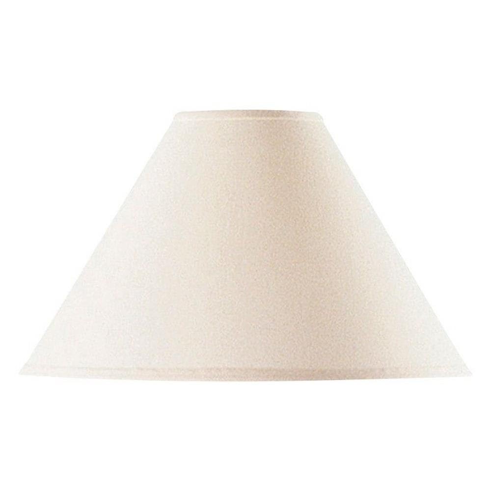 Cal Lighting SH-8108/17-OW Transitional Shade from Linen Coolie Collection in White Finish, 17.00 inches