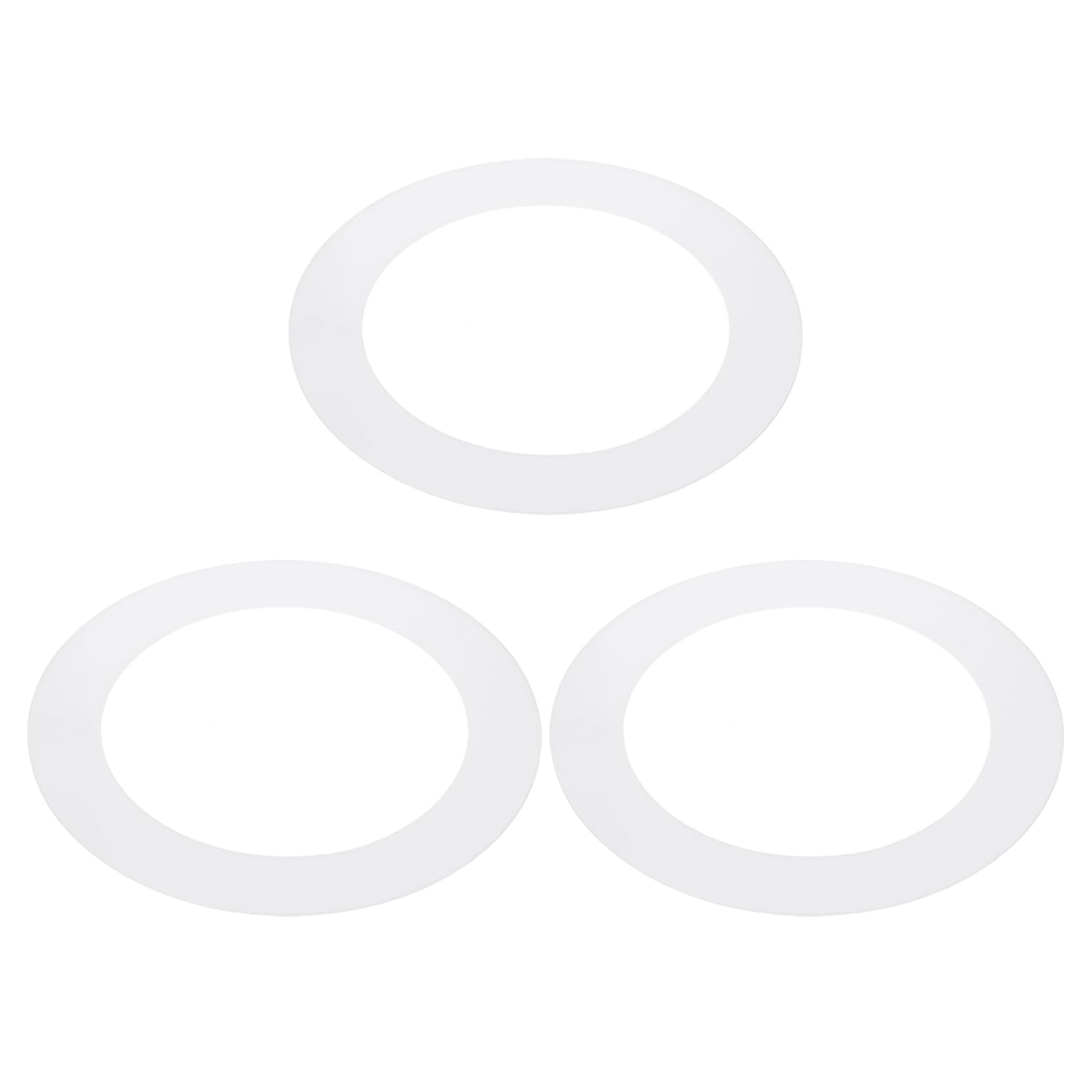 PATIKIL 6.3 ID 8.7 OD Plastic Trim Ring, 3 Pcs Ceiling Light Goof Rings Matte Circular Light Cover Lighting Fixture for Ceiling 