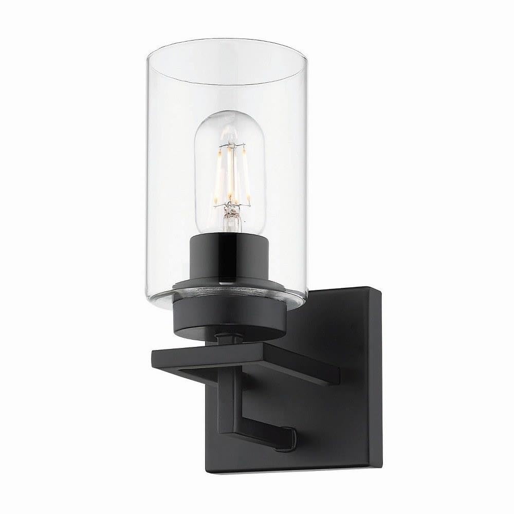 Golden Lighting Tribeca Bath Fixture, Alloy Steel, Matte Black, Model 6070-BA1 BLK-BLK
