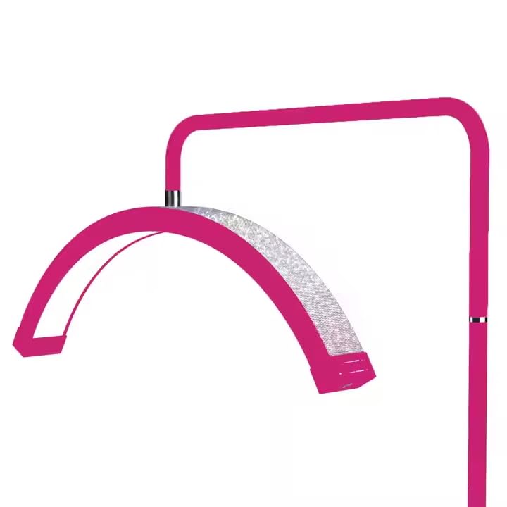 Atlas View Dimmable Led Moon Light - Adjustable Height Bling Lamp, Hot Pink, Model 4, Aluminum For Estheticians & Nail Techs