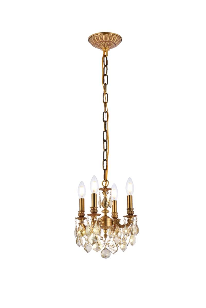 Elegant Lighting 9104D10Db-Gt/Rc Pendant, Dark Bronze