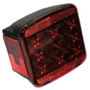 PETERSON MFG V840L Trailer Light - Red - Square