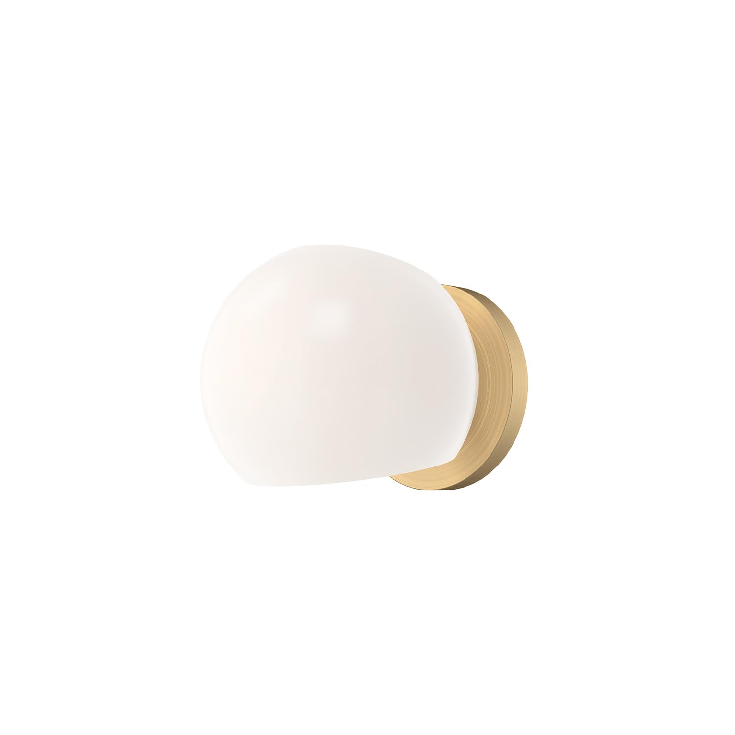 Alora Mood Willow 6-in Brushed Gold/Opal Matte Glass 1 Light Wall/Vanity