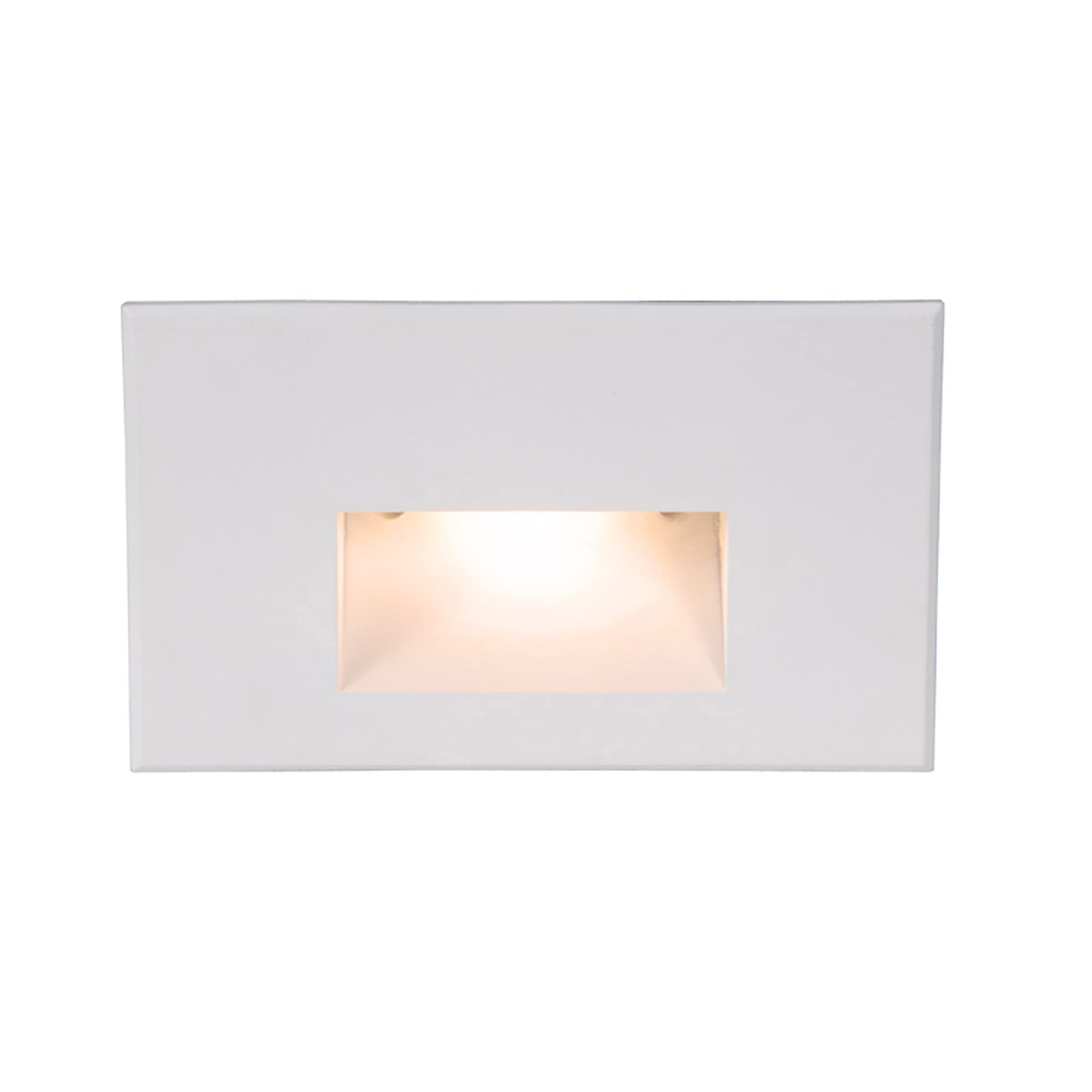 WAC Landscape Lighting, LEDme 120V LED Horizontal Indoor and Outdoor Step and Wall Light 2700K Built-in LED in White