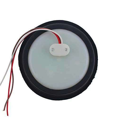 4 Round LED Trailer Tail Light 24 LED Stop Turn Signal Brake Marker Running Lights w/Rubber Grommet for Trucks Trailer RV Boat [