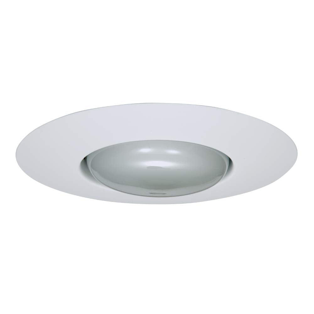 HALO 301P Recessed Ceiling Light Open Splay Trim, White, 6 in.