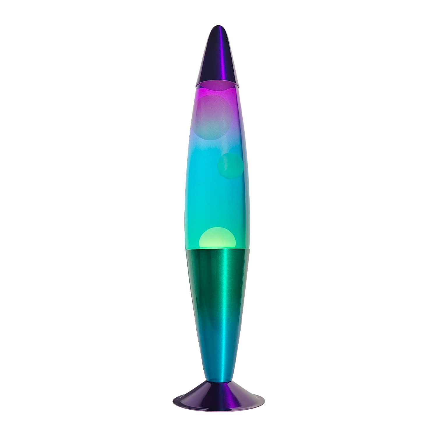 16 Inch Green Blue Purple Rainbow Motion Lamp, 2 Bulbs, Rainbow Lamp Aurora Lamp, Relaxing Night Light Mood Lighting for Adults,