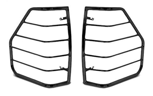 Black Horse Tail Light Guards Black Compatible with 1995-1999 Chevrolet Tahoe|1988-1998 Chevrolet Chevy Pickup|1992-1999 GMC Yuk