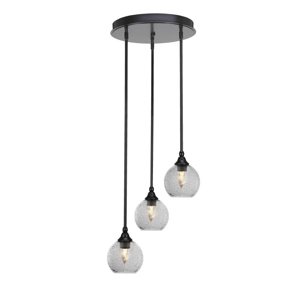 Empire 3 Light Cluster Pendalier in Matte Black (2143-MB-4102)