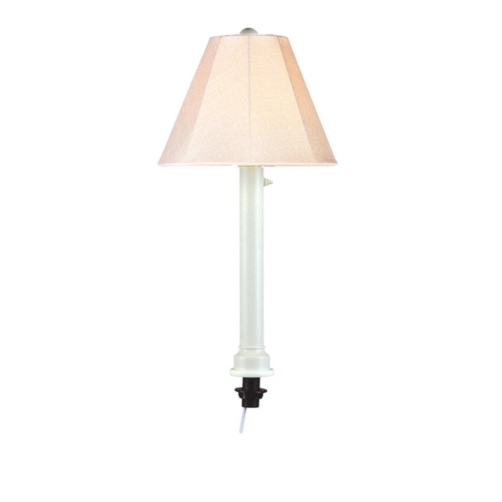 Patio Living Concepts Umbrella Table Lamp, Antique Beige and White, Model 20771, Acrylic Material