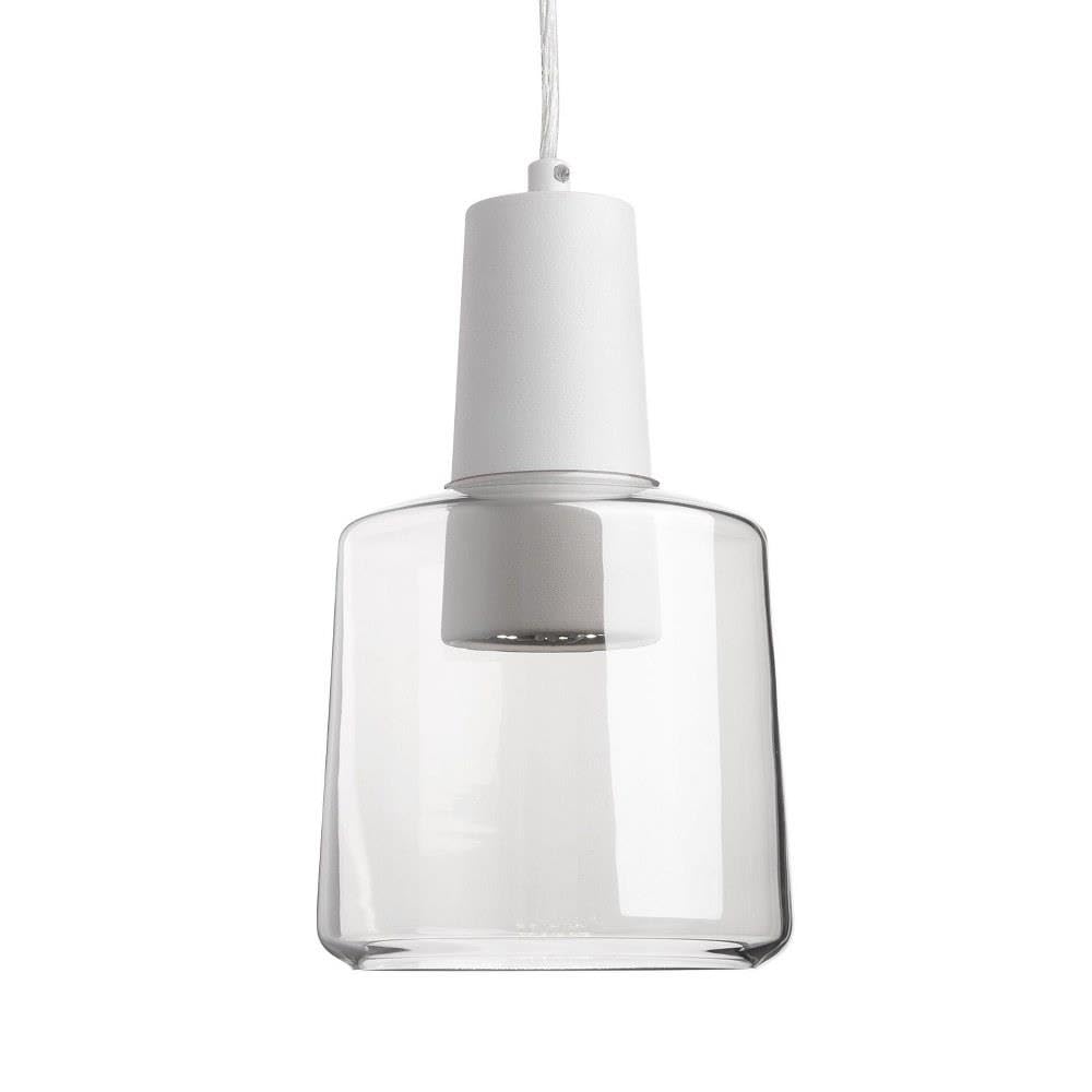 Kuzco Lighting Samson 6 Pendant | Clear Glass Finish | Modern LED Mini Pendant Light Fixture | Made of Steel and Glass | 5.88D x