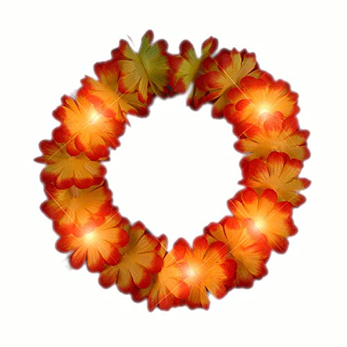 Blinkee Flashing Flower Crown Headband - 1 Count, Plastic, White/Orange