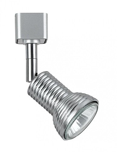 Cal MR-16 Track Head, 12V 50W, Brushed Steel, 6in Stem, Alloy Steel, Model HT-967-BS