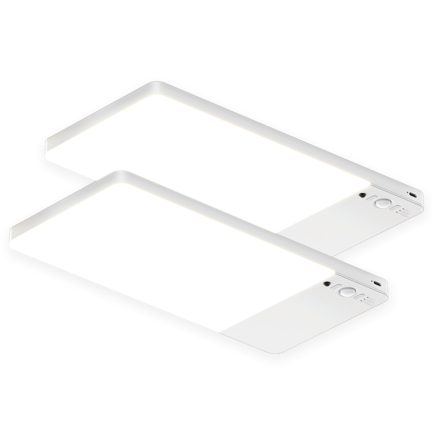 Fulen 2 Pack Rechargeable Motion Sensor Ceiling Light Upgraded, Cordless Closet Light With 12000Mah Battery, Led Shower Light Fo