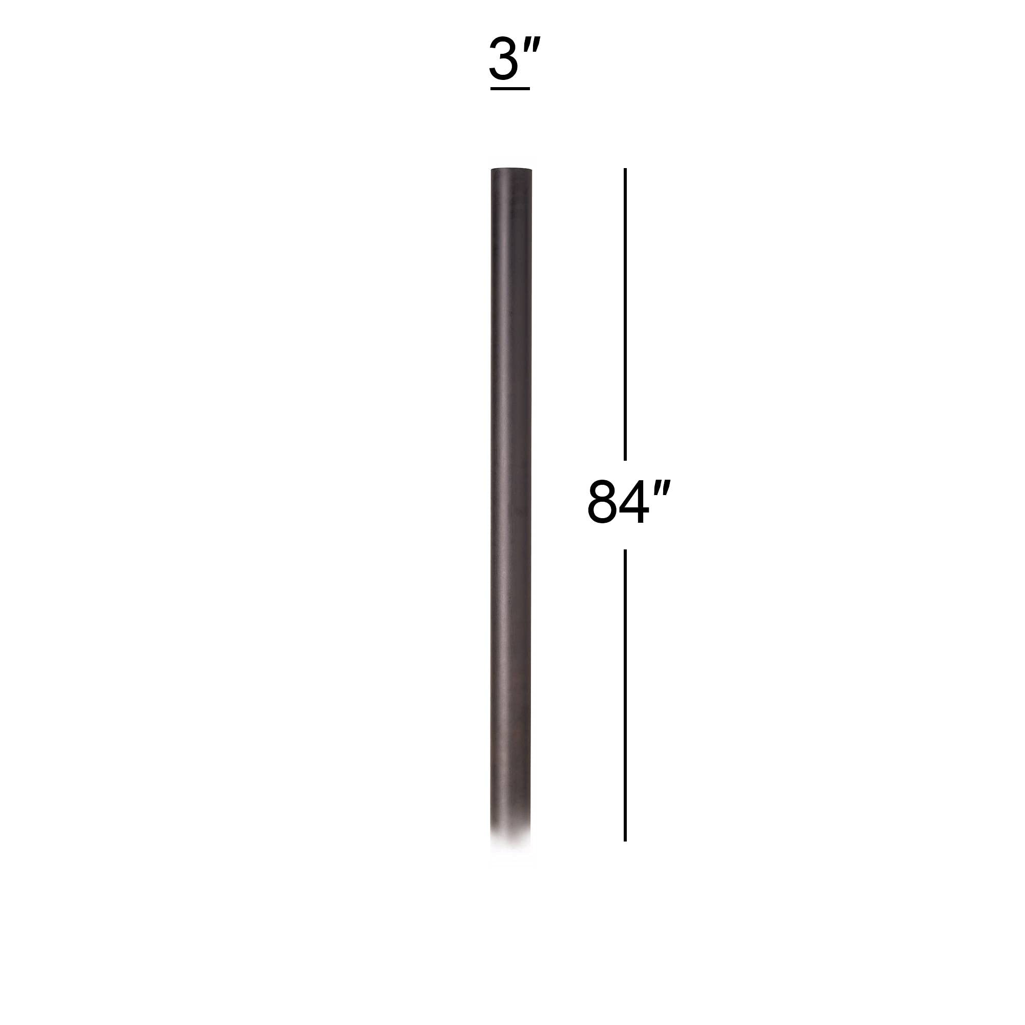 John Timberland Modern Outdoor Post Light Pole Bronze Direct Burial 84'' For Exterior Barn Deck House Porch Yard Patio Outside G