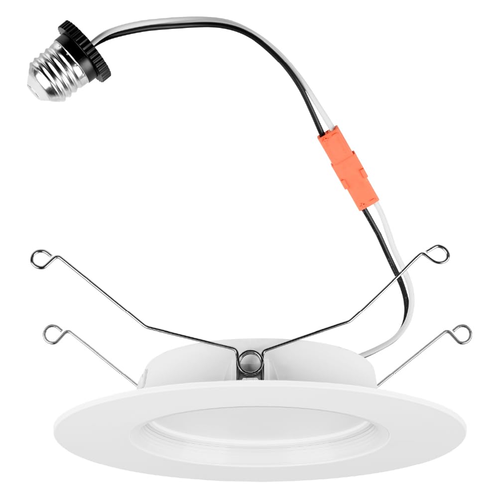 LEDVANCE 4 Night Ring Retrofit Downlight, 8W, 5 CCT (2700K/3000K/3500K/4000K/5000K), 700 LMS, 90 CRI, Energy Star, Damp Rated, W