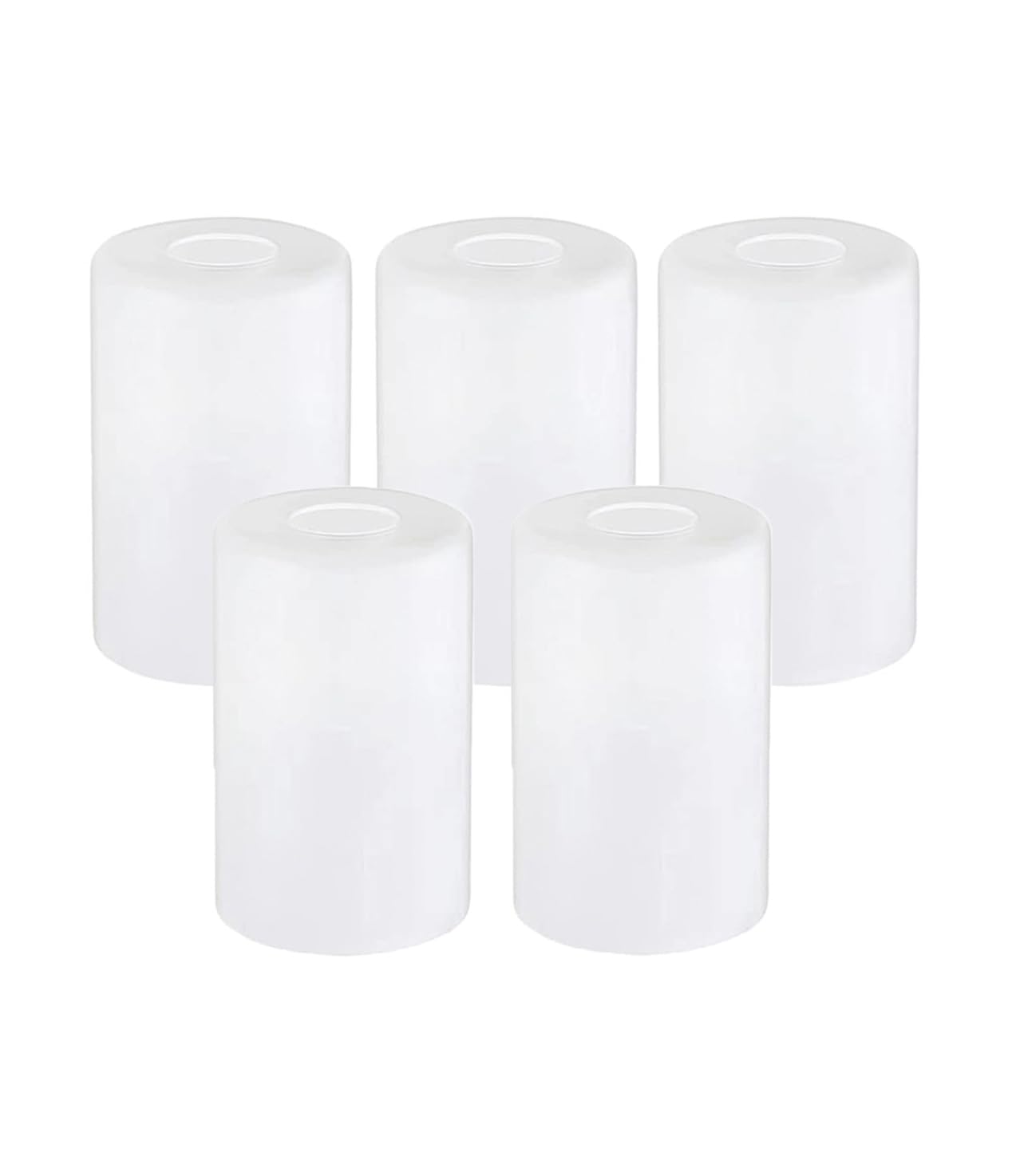 Piano 5-Pack White Frosted Glass Light Shade
