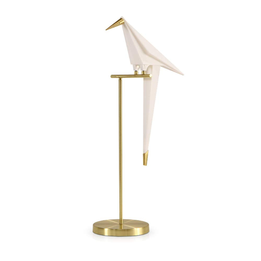 More Change Morechange 28 Inch Led Table Lamp, Modern Bird Table Light Gold Metal Fixtures For Living Room Bedroom Office (Table Lamp)