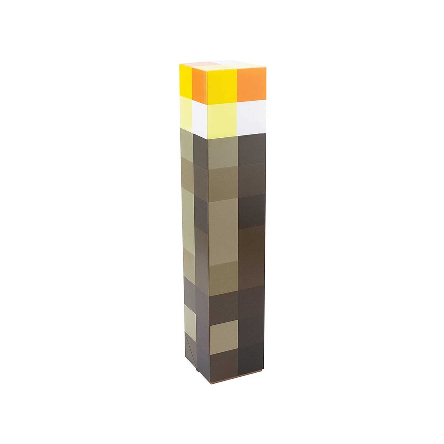 Paladone Minecraft Torch Lamp, Wall Mountable or Freestanding, Battery-Powered, Medium Size, Multicolor, Model PP9202MCF