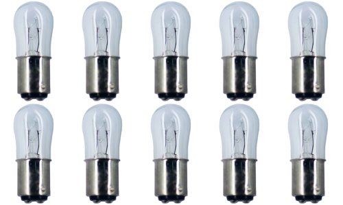 CEC Industries #6S6 DC Bulbs, 120V, 6W, BA15d Base, S-6 Shape, Box of 10