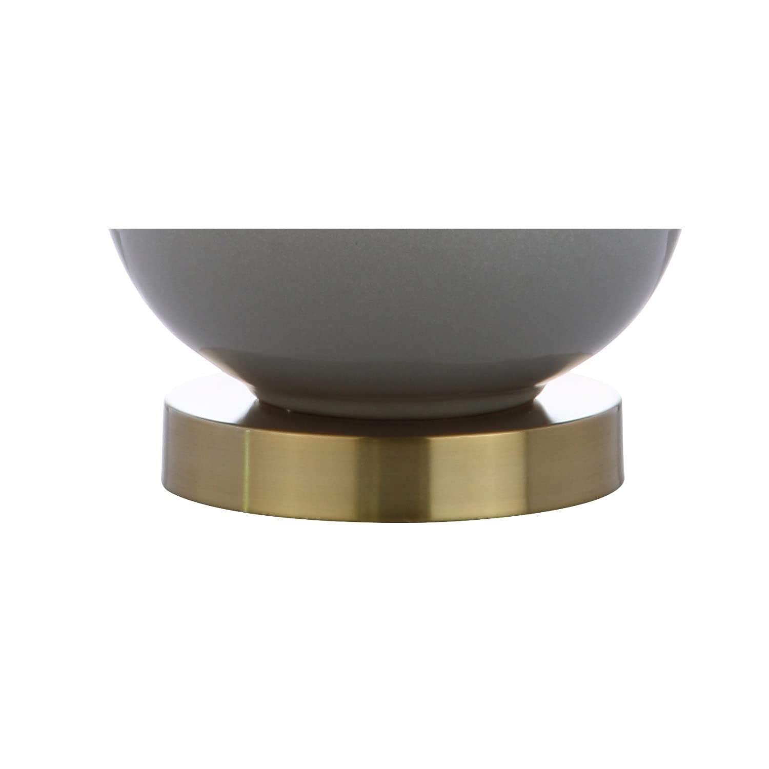 JONATHAN Y Gradient Table Lamp, 25in Ceramic/Brass, LED Bulb Included, White/Grey, Model JYL3019B