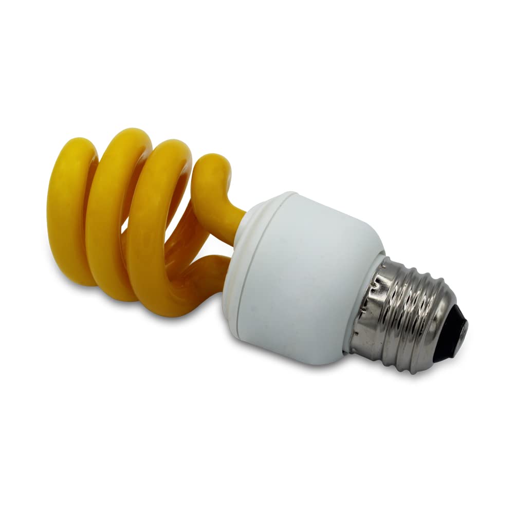 Lumenivo 13W Yellow Light Bulbs Spiral Cfl E26 Medium Base Porch Lights That Don'T Attract Bugs - Lights Outdoors And Indoors - 