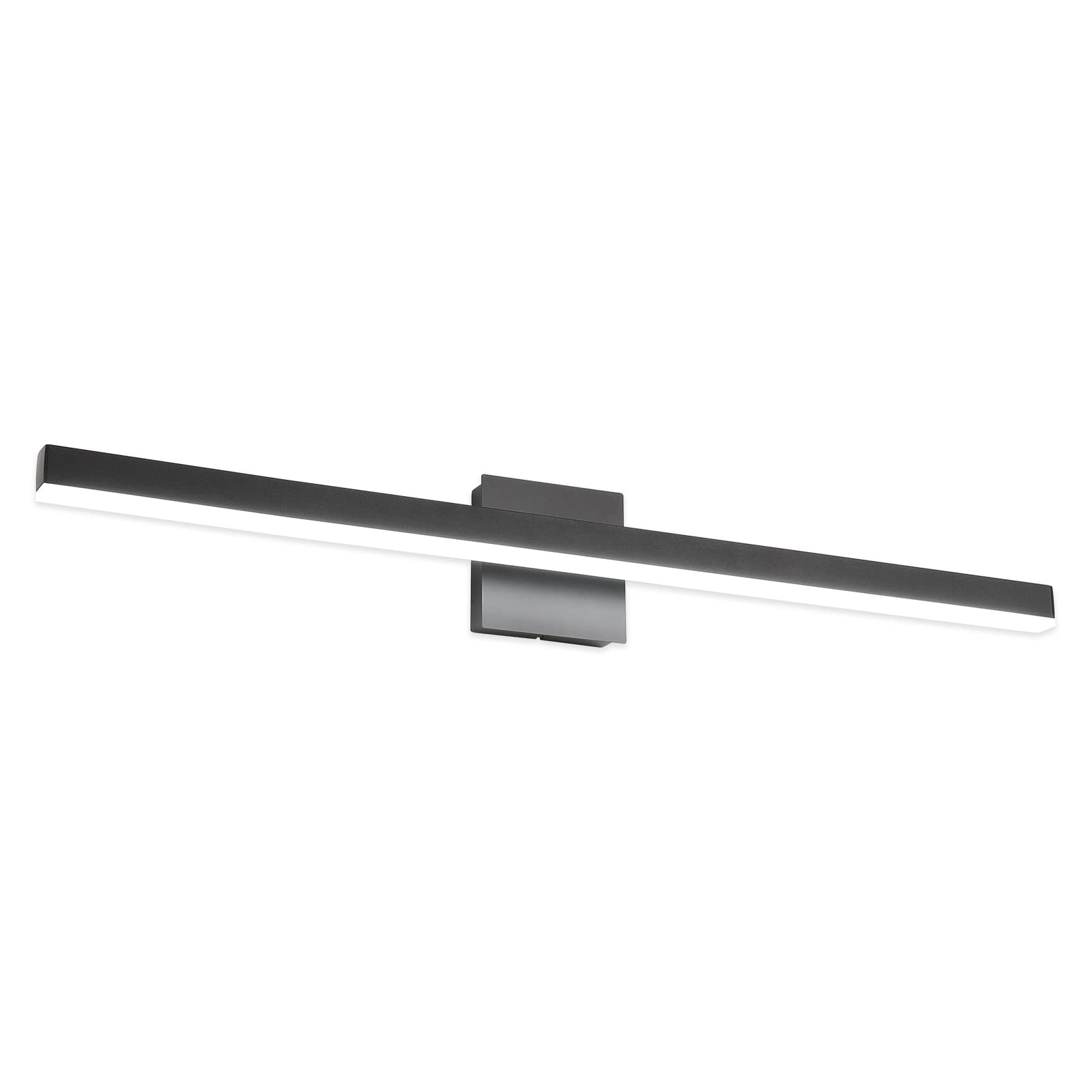 Joossnwell Black Vanity Light Fixtures, Industrial Aluminum LED Sconce, 35.4 inch, 22W, 6000K, Model 7560