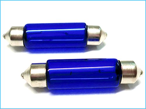 Carall Car Halogen Bulbs T11 C10W 41Mm Sv8.5 12V 10W Super White - Xenon Effect, Low/High Beam, Fog Light Replacement