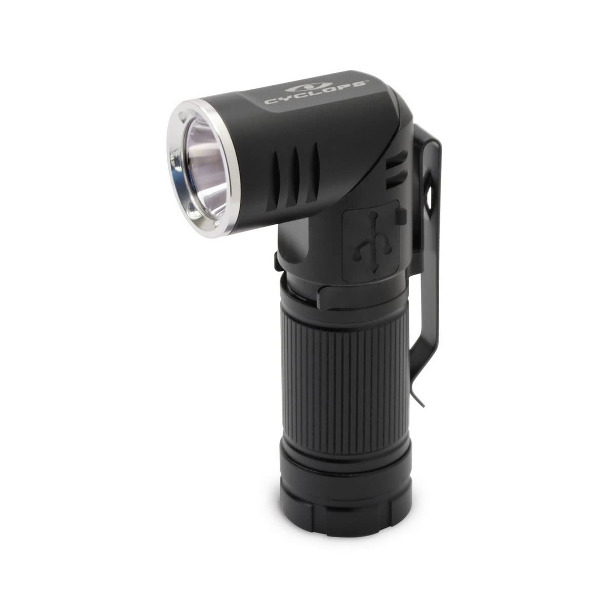 Cyclops 400 Lumens Pocket Rechargeable Flex Flashlight With Swivel Head For Camping, Hiking, Emergency