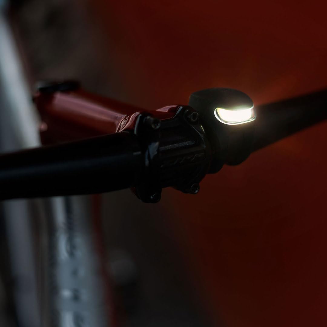 Knog Frog Front Bike Light - Iconic Bicycle Light Reborn with Bright 40 Lumen LED output, 9 light Modes, Flexible Mount, USB-C R