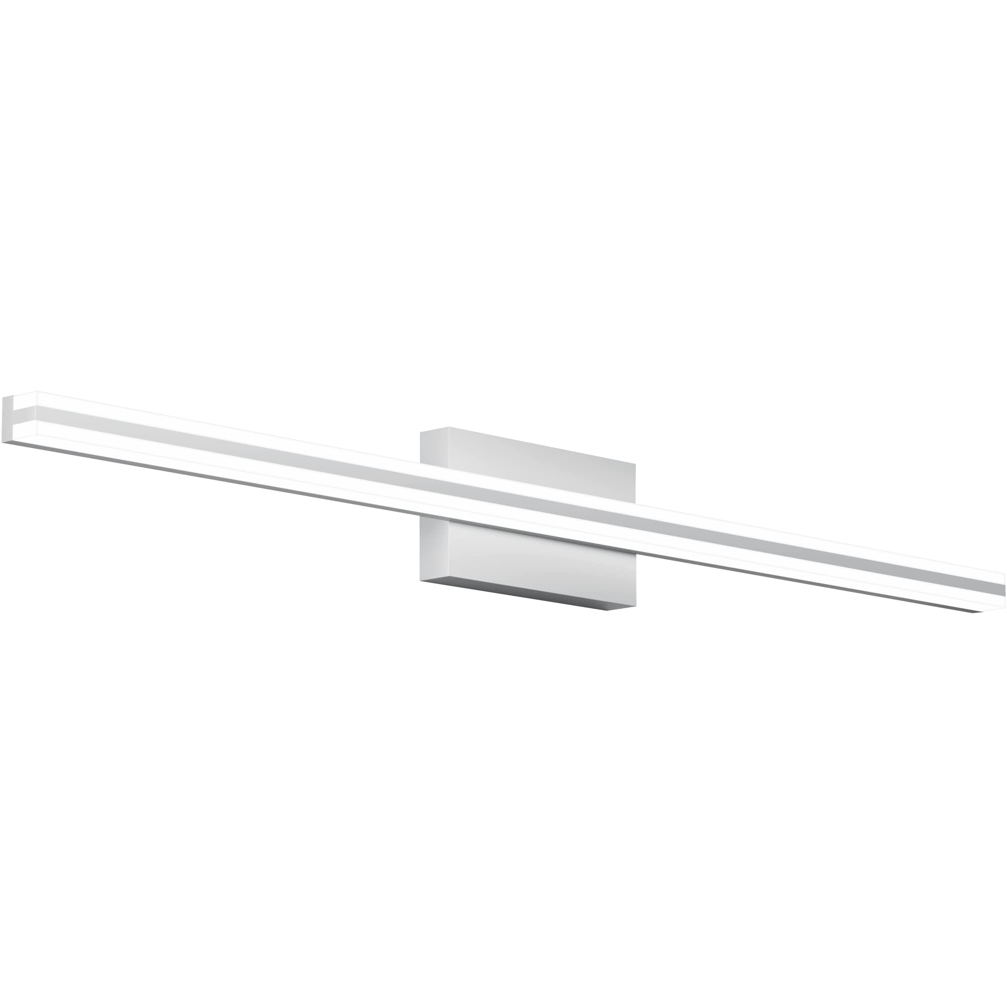 SOLFART 40 Inch Vanity Light Fixture Modern Silver LED Wall Light Over Mirror Aluminum S8200-1016mm