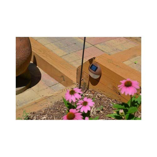 Moonrays 95027 Solar Deck Light Wall Mount Sconce, Round