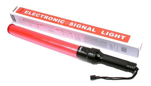 Dorcy 20-Lumen Multi-Function 12-Inch Led Signal Wand With Wrist Strap Lanyard, Orange (41-1063)