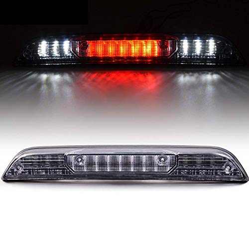 PIT66 LED 3rd Brake Light  Compatible with 15-20 Ford F150 Rear High Mount Stop Parking Light Lamp Cargo Light Assembly Clear Lens Black Housing-New