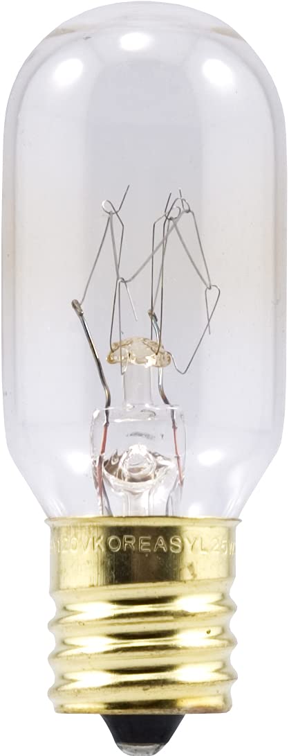 LEDVANCE SYLVANIA 25W T8 Incandescent Bulb, 230 Lumens, Clear Glass, Warm White, Model 18360, 1 Count