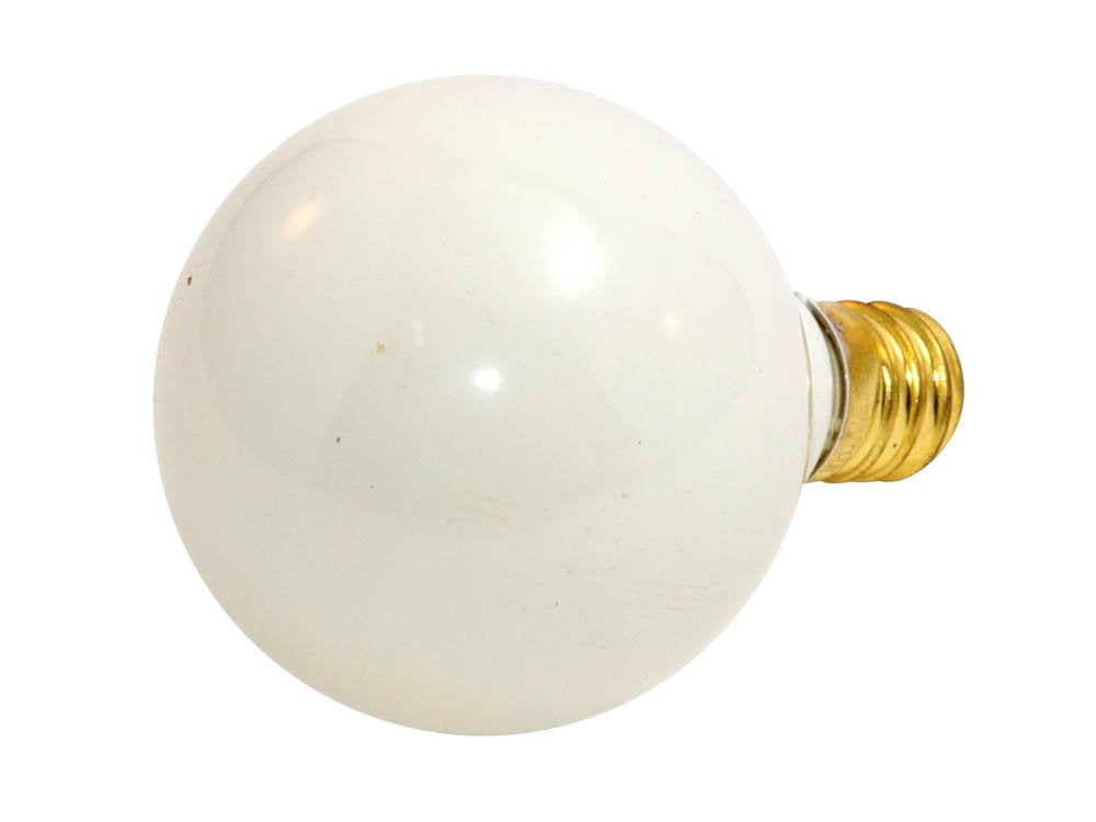 Bulbrite Incandescent G12 Light Bulb, 10W, White, Candelabra Screw Base (E12), Copper Material